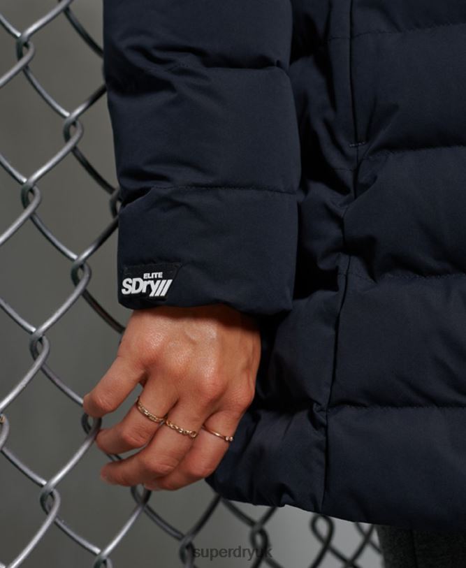 Arctic Tall Puffer Coat Women Navy Clothing Superdry 66N8N5655