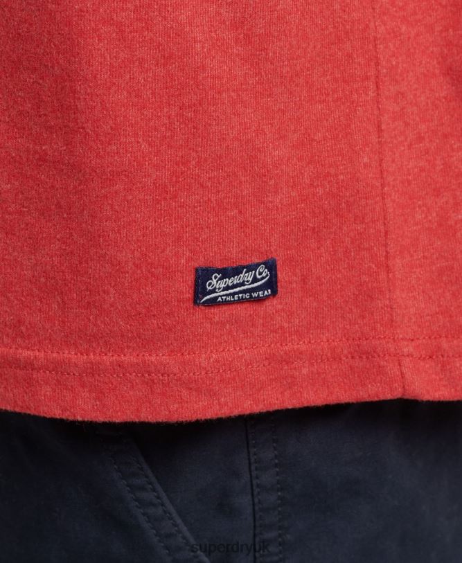 Athletic City Script T-Shirt Men Red Clothing Superdry 66N8N4894