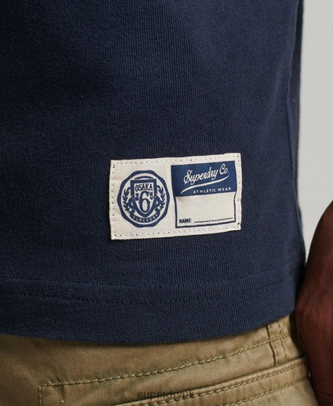 Athletic College Graphic T Shirt Men Navy Clothing Superdry 66N8N4875