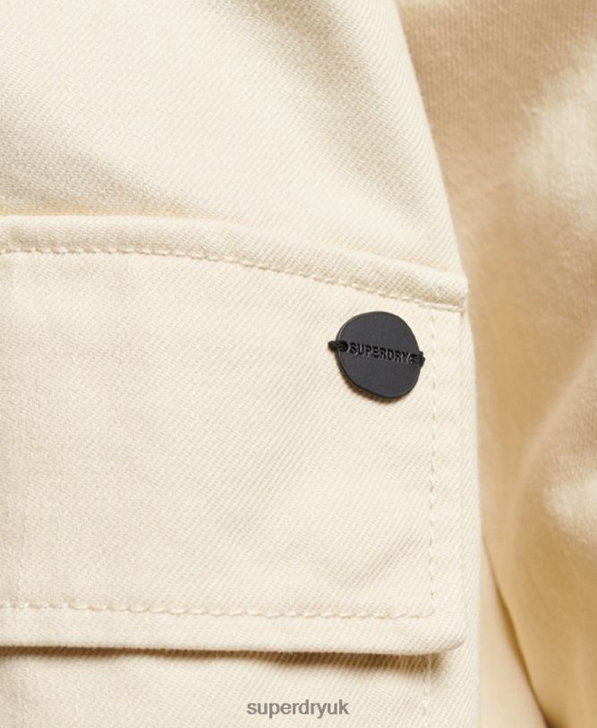 Chore Coat Women Beige Clothing Superdry 66N8N5412