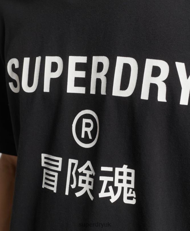 Code Core Sport T-Shirt Men Black Clothing Superdry 66N8N4841