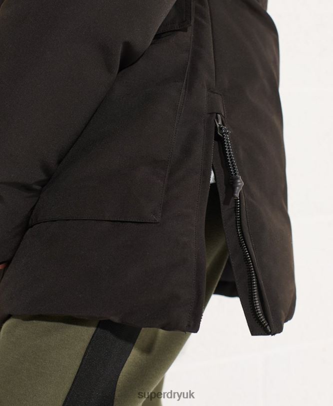 Code Everest Parka Coat Women Black Clothing Superdry 66N8N5537