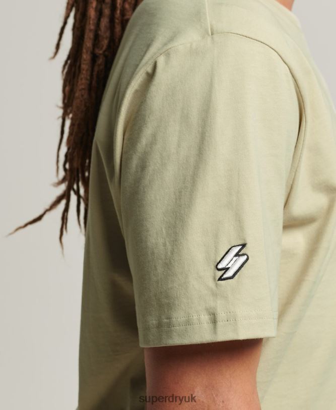 Code Micro Logo T-Shirt Men Beige Clothing Superdry 66N8N4835