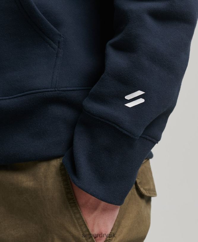 Code Sportswear Hoodie Men Navy Clothing Superdry 66N8N541