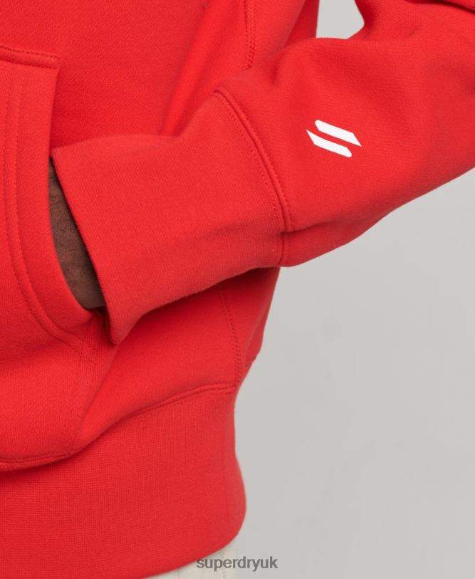 Code Sportswear Hoodie Men Red Clothing Superdry 66N8N540