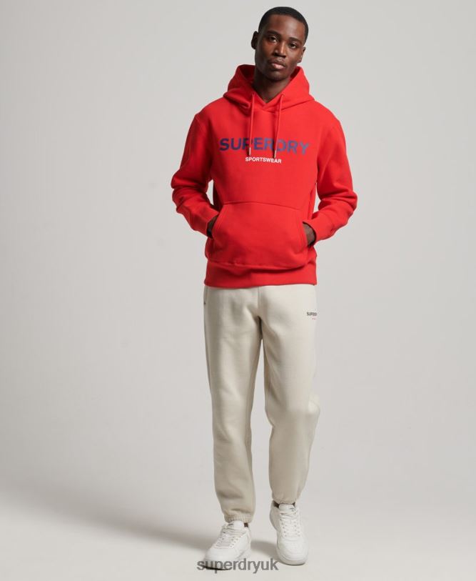 Code Sportswear Hoodie Men Red Clothing Superdry 66N8N540