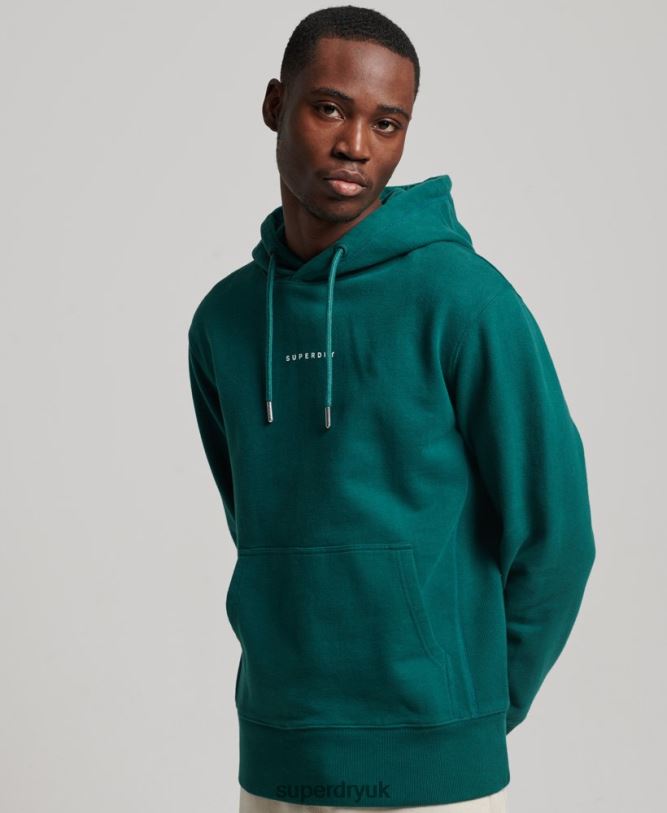 Code Surplus Logo Hoodie Men Green Clothing Superdry 66N8N482