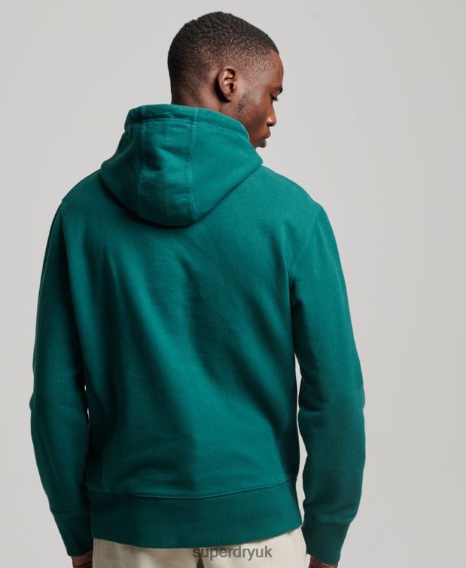 Code Surplus Logo Hoodie Men Green Clothing Superdry 66N8N482