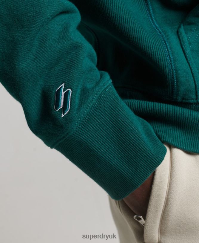 Code Surplus Logo Hoodie Men Green Clothing Superdry 66N8N482