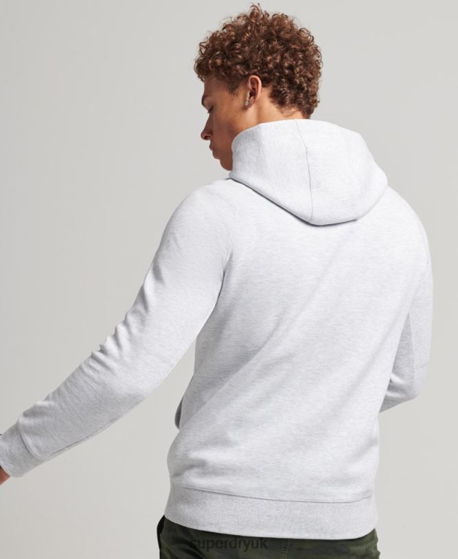Code Tech Graphic Hoodie Men Grey Clothing Superdry 66N8N5103