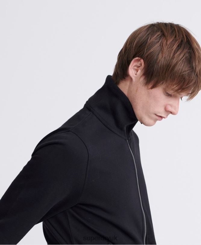 Collective Loopback Track Top Men Black Clothing Superdry 66N8N876