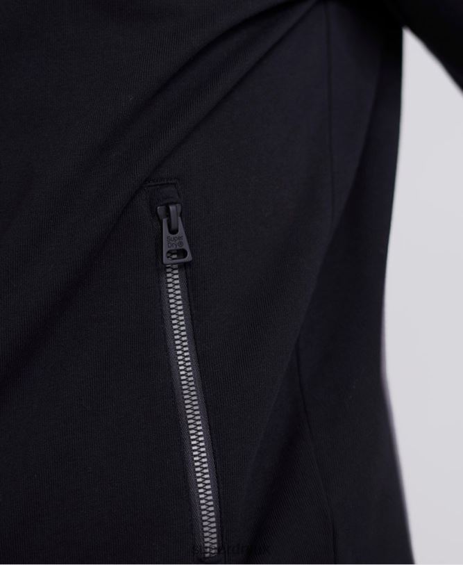 Collective Loopback Track Top Men Black Clothing Superdry 66N8N876