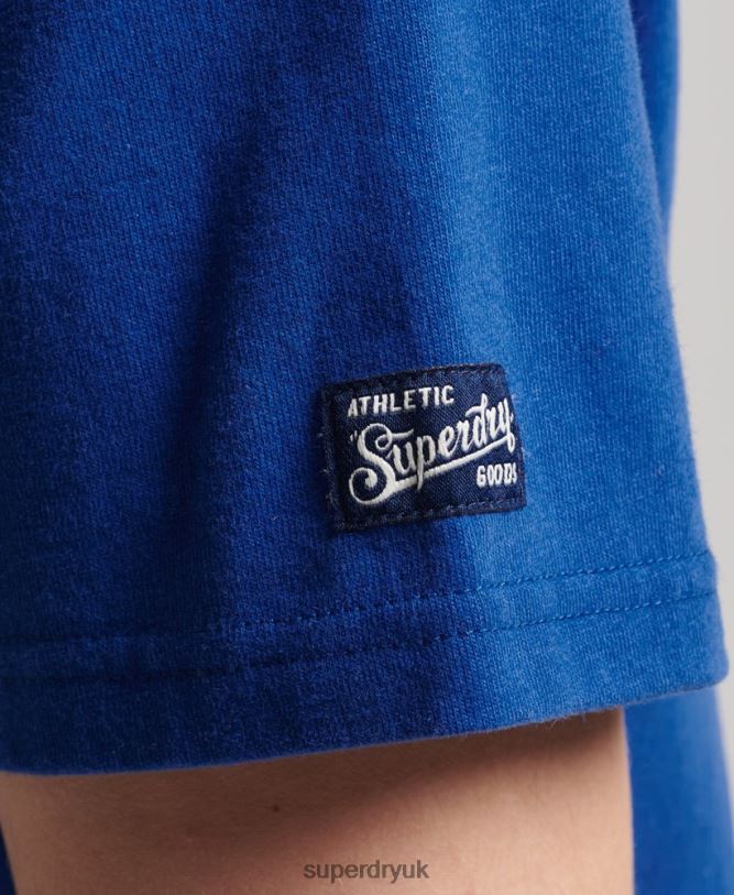 Collegiate T-shirt Men Blue Clothing Superdry 66N8N4961
