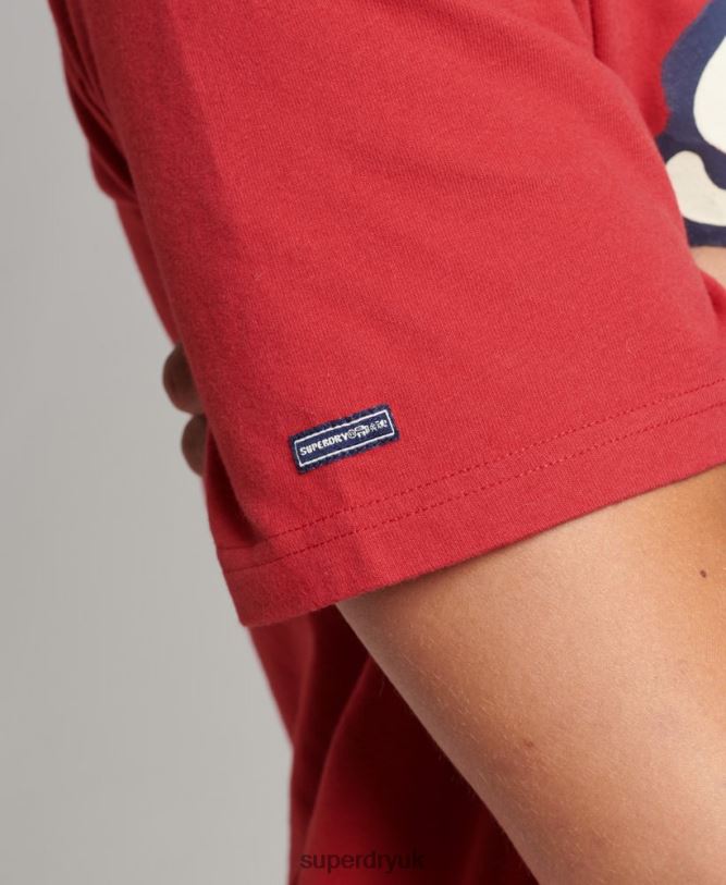 Cooper Retro 70S Graphic T-Shirt Men Red Clothing Superdry 66N8N4878