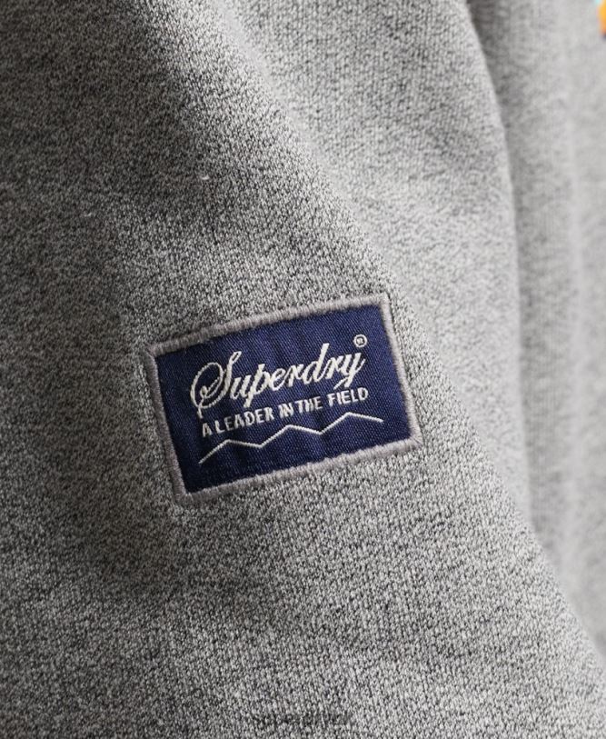 Core Logo Great Outdoors Hoodie Men Light Grey Clothing Superdry 66N8N5129