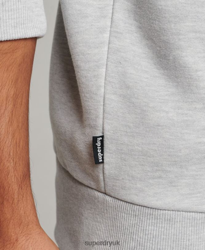 Creatures Crew Sweatshirt Men Light Grey Clothing Superdry 66N8N65