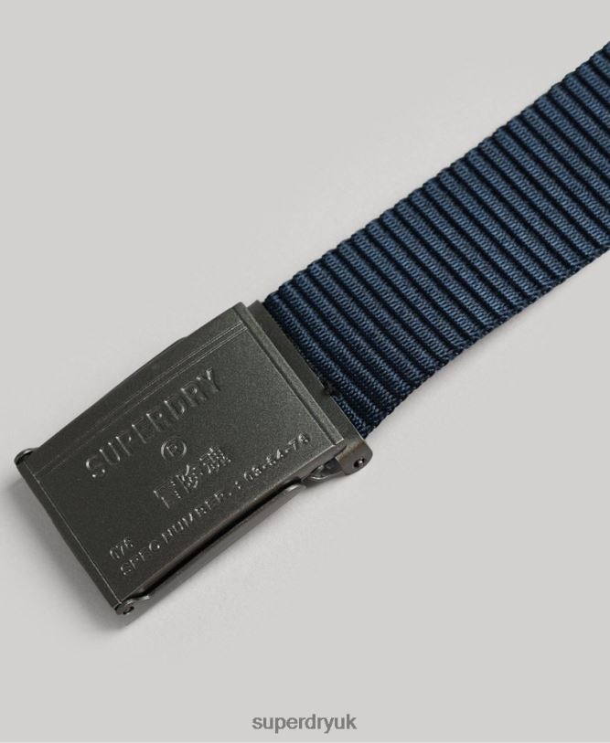Essential Fabric Logo Belt Women Navy Accessories Superdry 66N8N1611