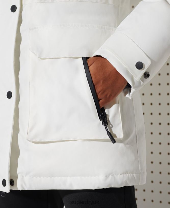 Everest Down Snow Parka Coat Women White Clothing Superdry 66N8N5487
