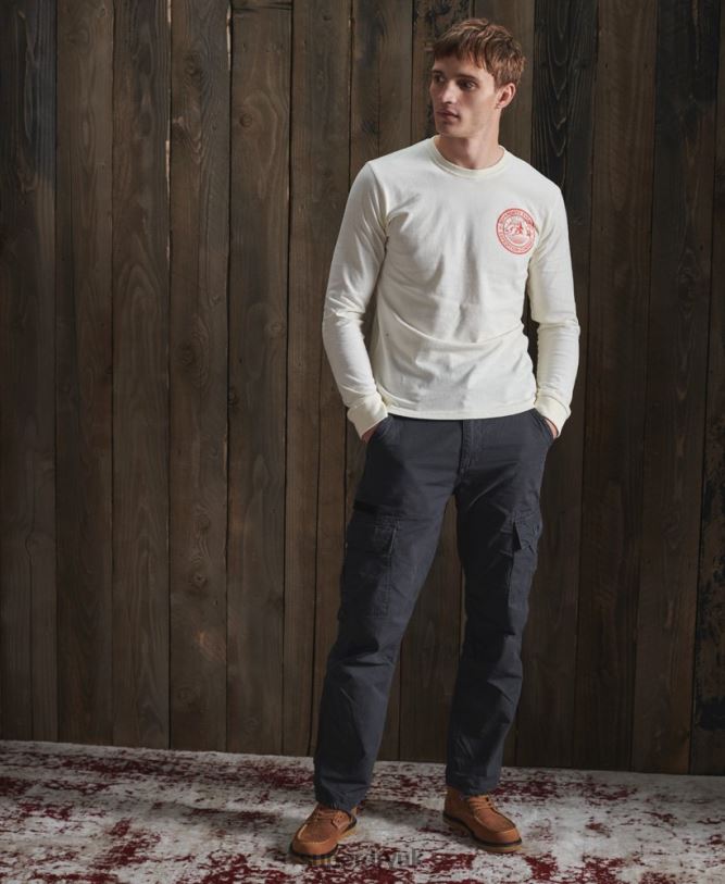 Everest Long Sleeved Top Men Cream Clothing Superdry 66N8N1572