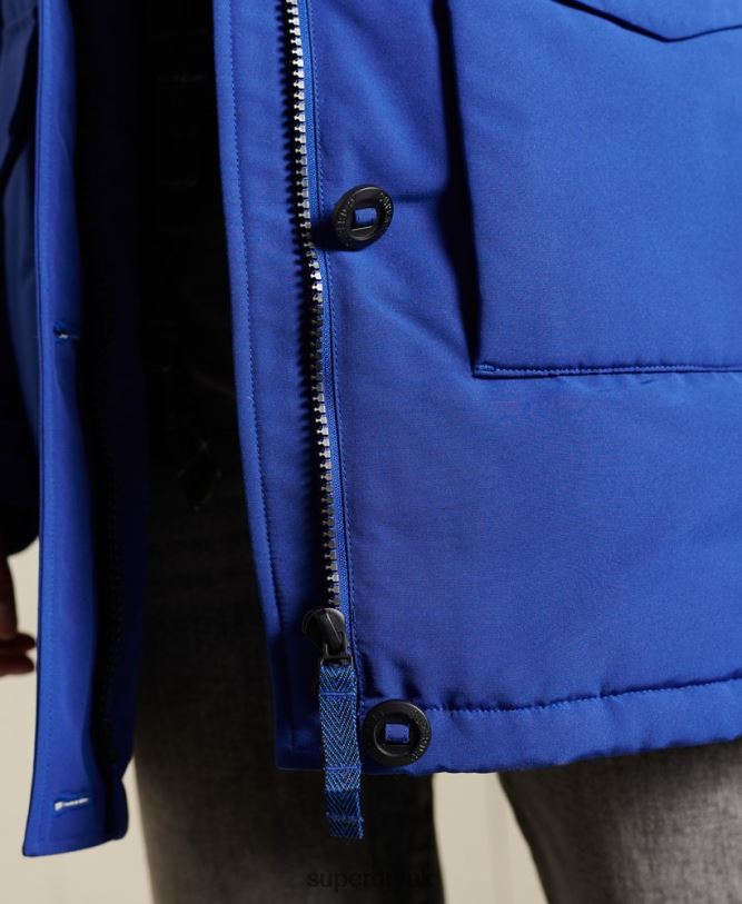 Everest Parka Coat Women Blue Clothing Superdry 66N8N5701