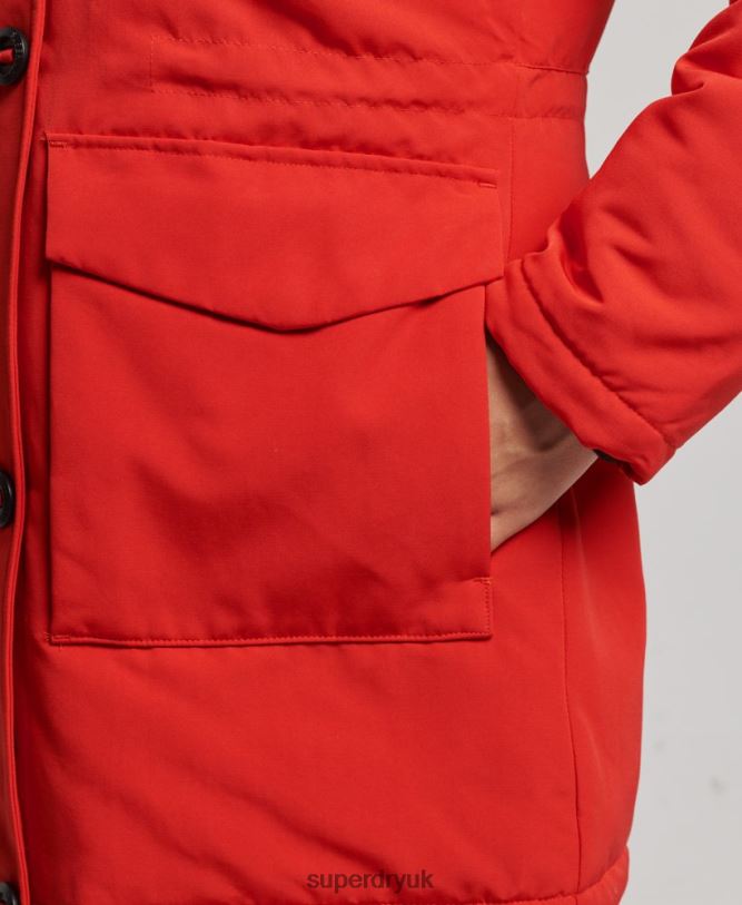 Everest Parka Coat Women Red Clothing Superdry 66N8N3808