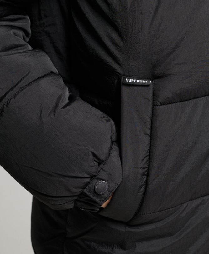 Expedition Cocoon Padded Coat Women Black Clothing Superdry 66N8N3597