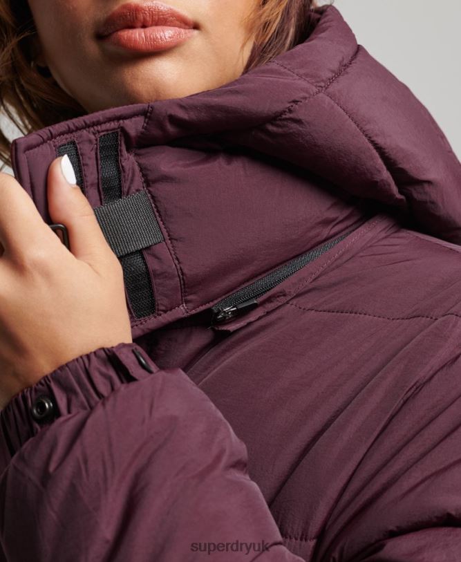 Expedition Cocoon Padded Coat Women Red Clothing Superdry 66N8N3624