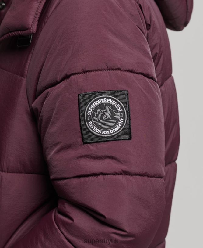 Expedition Cocoon Padded Coat Women Red Clothing Superdry 66N8N3624