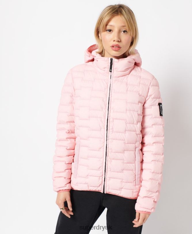 Expedition Down SD-Windbreaker Jacket Women Pink Clothing Superdry 66N8N5694