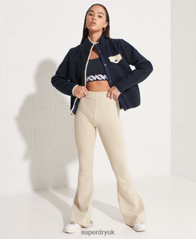 Expedition Fleece Jacket Women Navy Clothing Superdry 66N8N6056