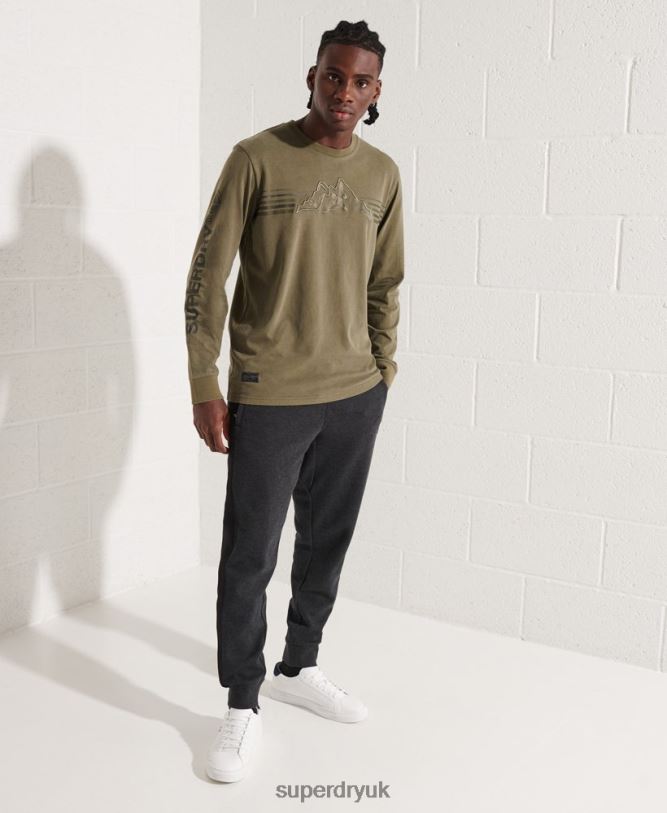 Expedition Graphic Long Sleeve Top Men Green Clothing Superdry 66N8N1576