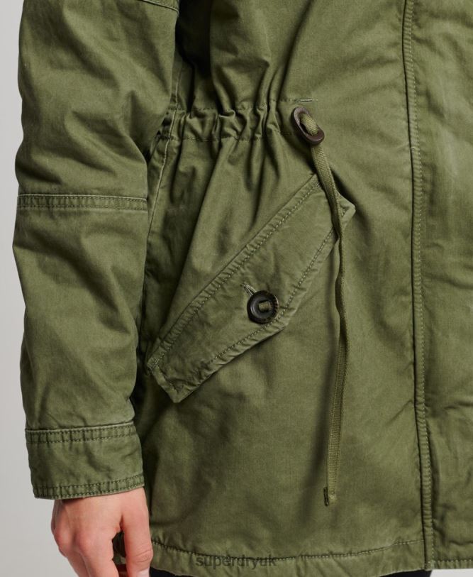 Field Parka Coat Women Green Clothing Superdry 66N8N5538