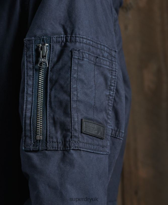 Field Parka Coat Women Navy Clothing Superdry 66N8N5624