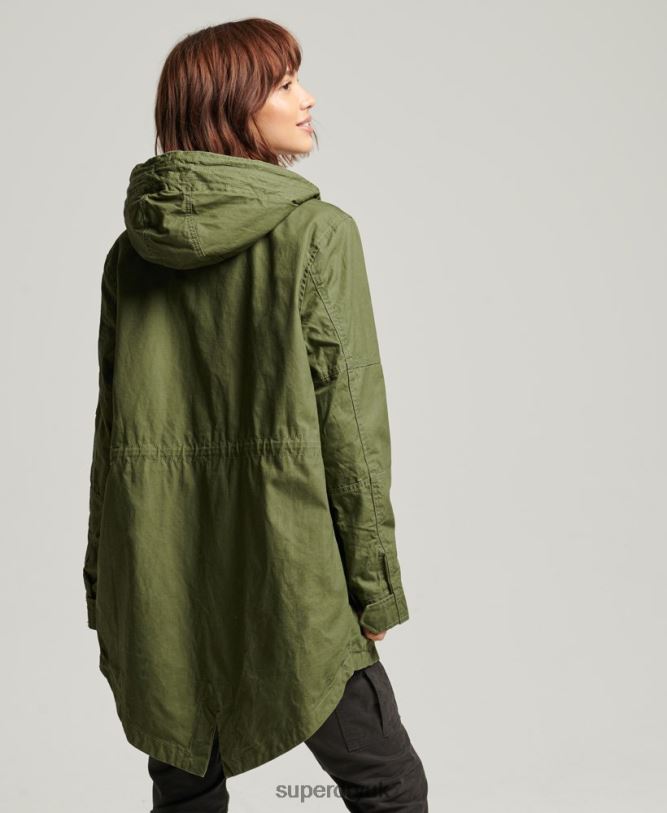 Field Parka Women Khaki Clothing Superdry 66N8N5433