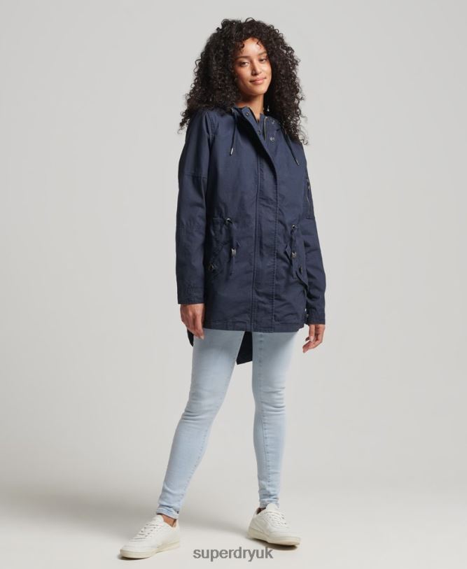 Field Parka Women Navy Clothing Superdry 66N8N5609