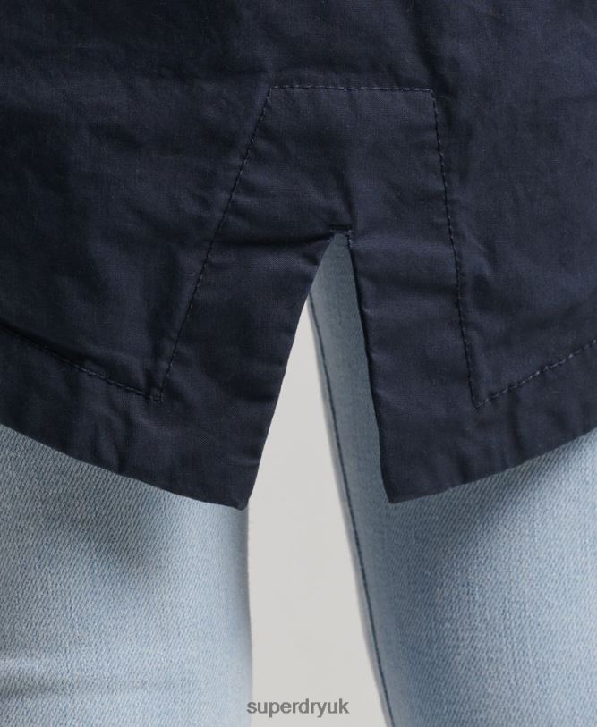Field Parka Women Navy Clothing Superdry 66N8N5609