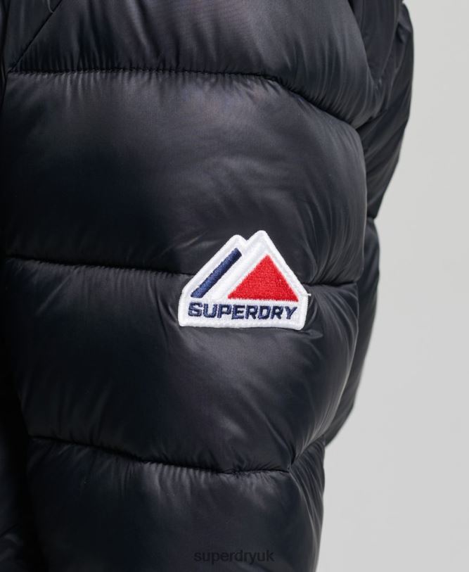 Fuji Cropped Hooded Jacket Women Black Clothing Superdry 66N8N3826