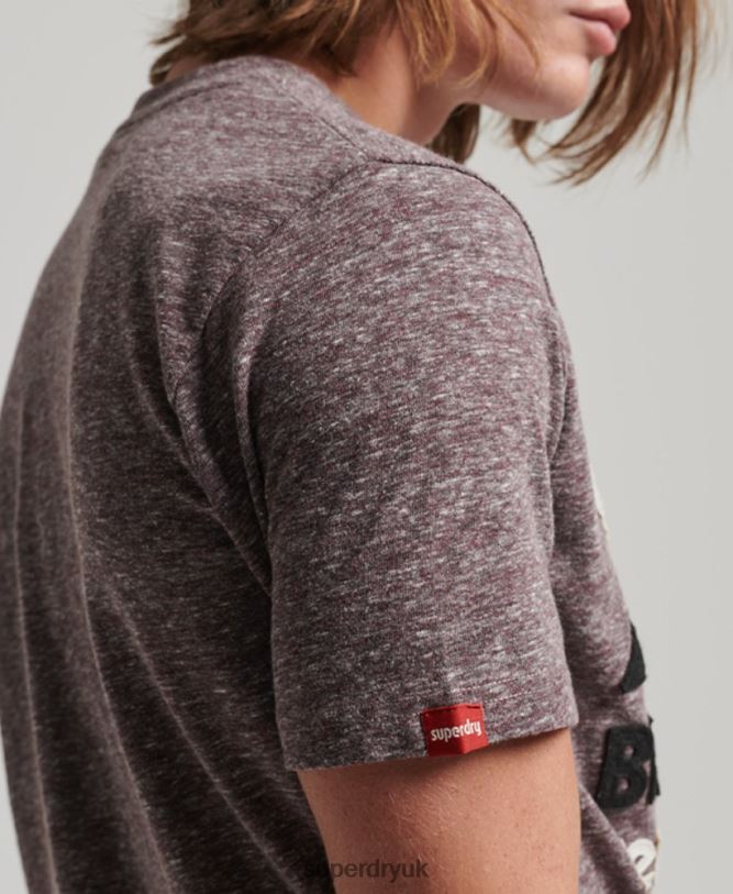 Great Outdoors Applique T-Shirt Men Brown Clothing Superdry 66N8N116