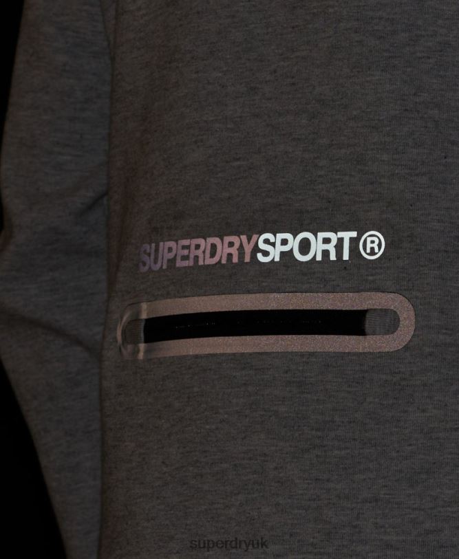 Gymtech Hoodie Men Grey Clothing Superdry 66N8N536