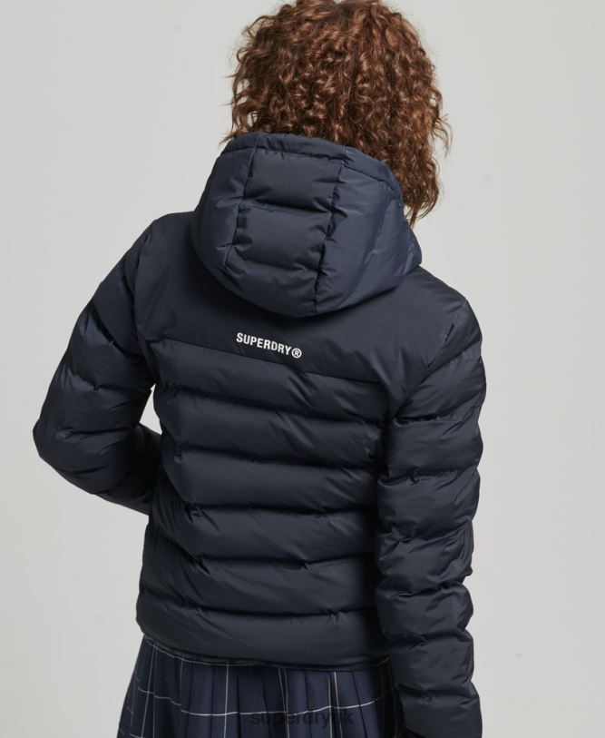 Heat Sealed Padded Jacket Women Navy Clothing Superdry 66N8N3600