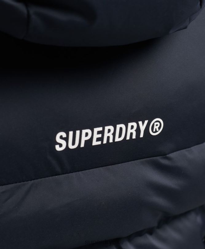 Heat Sealed Padded Jacket Women Navy Clothing Superdry 66N8N3600