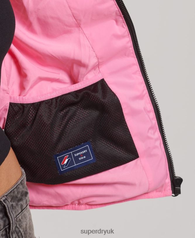 Heat Sealed Padded Jacket Women Pink Clothing Superdry 66N8N3631