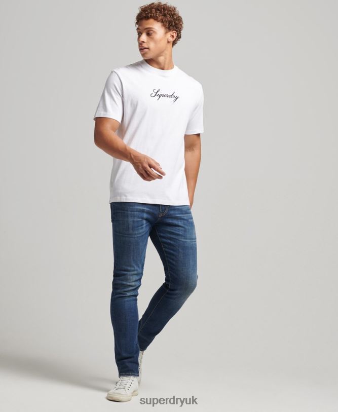Heritage T-Shirt Men White Clothing Superdry 66N8N4822