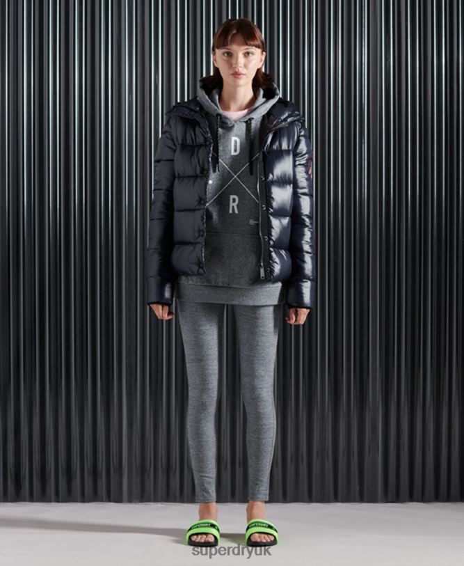 High Shine Toya Jacket Women Navy Clothing Superdry 66N8N3853