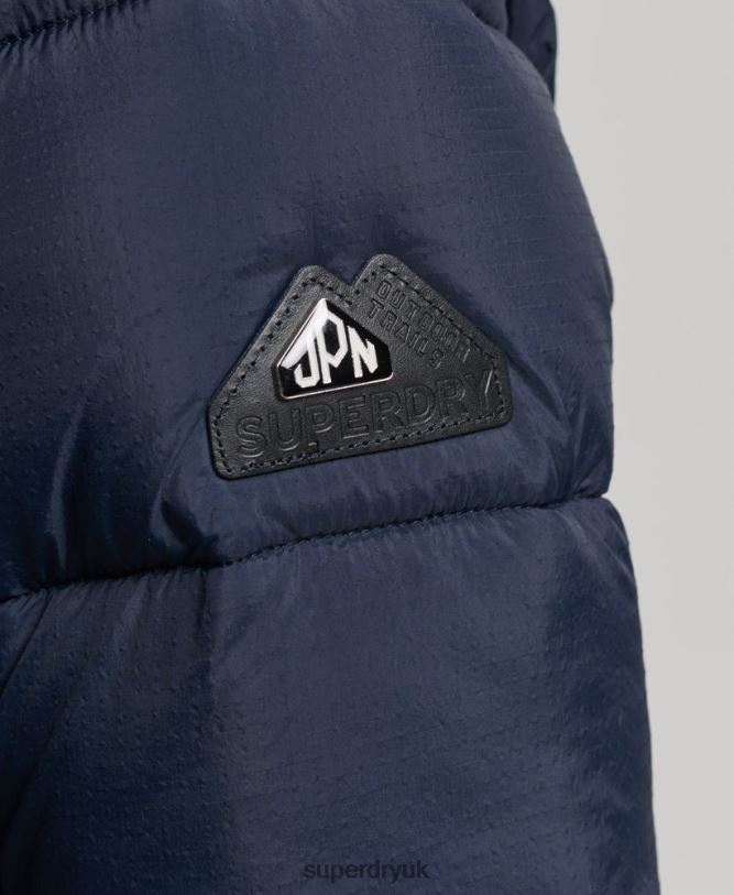Hooded Mid Layer Mid Coat Women Navy Clothing Superdry 66N8N5669
