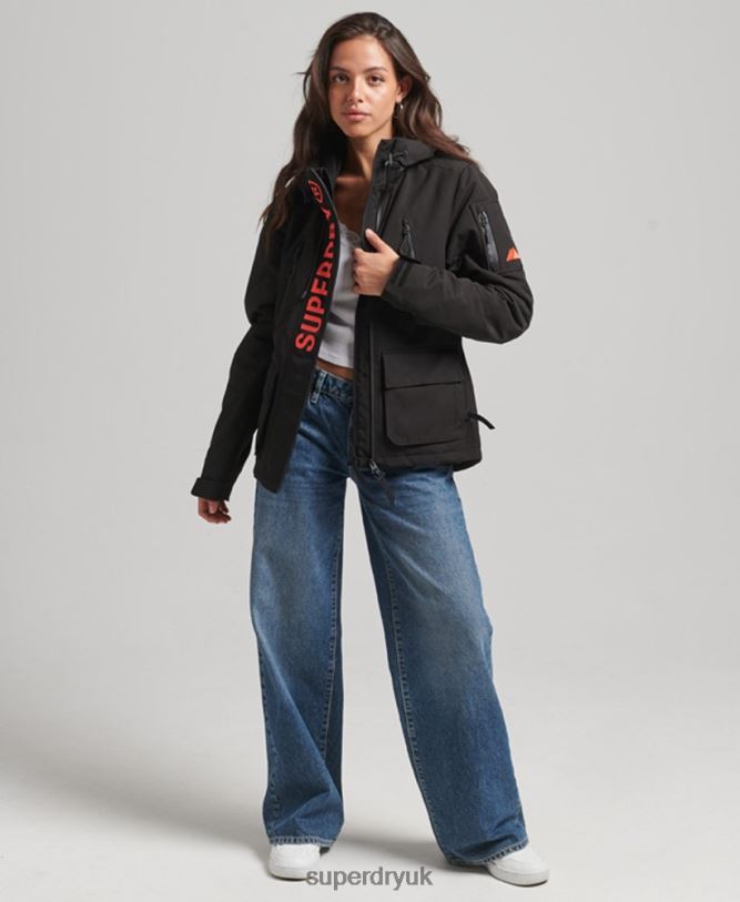 Hooded Ultimate SD-Windbreaker Women Black Clothing Superdry 66N8N3665