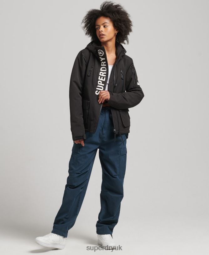 Hooded Ultimate SD-Windbreaker Women Black Clothing Superdry 66N8N3742