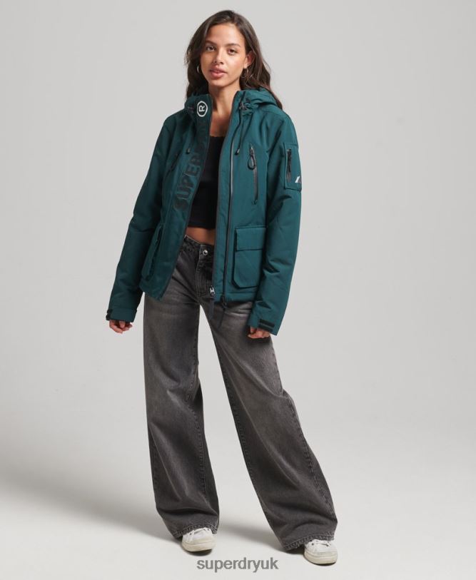 Hooded Ultimate SD-Windbreaker Women Green Clothing Superdry 66N8N3629