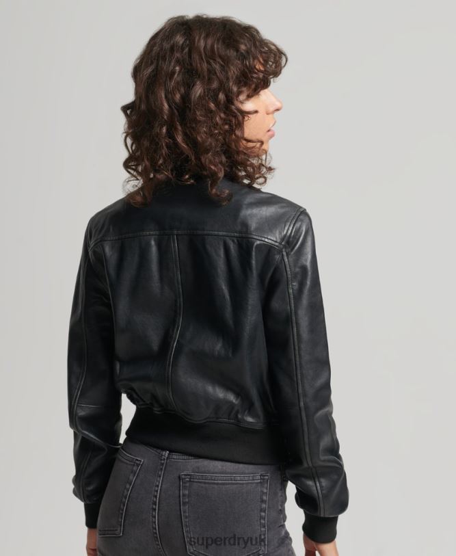 Indie Club Jacket Women Black Clothing Superdry 66N8N5413