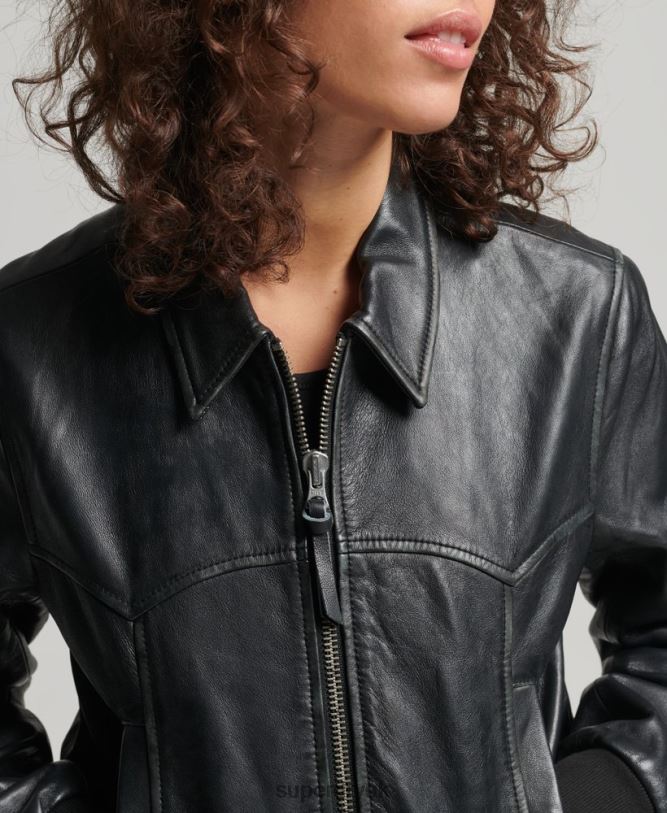 Indie Club Jacket Women Black Clothing Superdry 66N8N5413